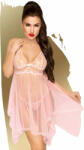  Penthouse Naughty Doll - aszimmetrikus, csipkés ruha tangával (pink) [L/XL]