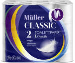 Müller Toalettpapír 2 rétegű kistekercses 100% cellulóz 100 lap/tekercs 24 tekercs/csomag Müller Classic - iroszer24