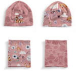 Takoy Panel szabásmintával M-es méret, funkcionális jersey - sapka és nyakmelegítő szett nature/természet - fáradt rózsaszín