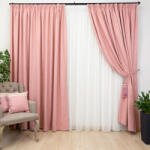 Hiko Set 2 draperii Hiko BASE roz, cu rejansa - hiko - 197,24 RON