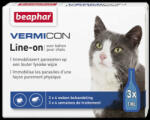Beaphar Vermicon Spot On - Rácsepegtető oldat (Spot On) macskák részére (3x1ml)