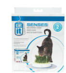 Hagen Catit Design Senses Grass Garden Kit - újratölthető macskafű tartó (2 csomag)