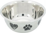 TRIXIE 25271 Stainless Steel Bowl - fém tál kutyák részére (0, 5l /Ø13cm) - pegazusallatpatika