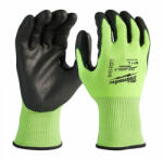 Milwaukee Munkavédelmi kesztyű vágásbiztos nitrilbevonattal HI-VIS 4/C - L/9 (12 pár) (4932479021-L)