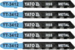  YATO Dekopírfűrészlap fémre T-befogás 21TPI 75/1, 0 mm HSS (5 db) (YT-3412) - szucsivill