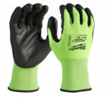 Milwaukee Munkavédelmi kesztyű vágásbiztos nitrilbevonattal HI-VIS 4/C - XL/10 (12 pár) (4932479022-XL)