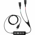 Jabra Link 265 audio kábel USB2.0 2x QD Fekete (265-09) (265-09)