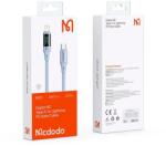 Mcdodo Cablu de date Mcdodo Type-C - Lightning Digital Display Silicone Fast Charging, 36W, 1.2m, Albastru (CA-1939)