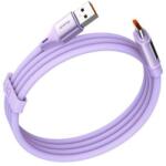 Mcdodo Cablu de date Mcdodo USB - Type-C Digital Display Silicone Super Fast Charging, 6A, 1.2m, Mov (CA-1920)