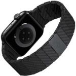 Pitaka Curea Smartwatch Pitaka Modern AWB2304, Fibra de carbon, pentru Apple Watch 42mm / 44mm / 45mm /49mm (Negru) (AWB2304)