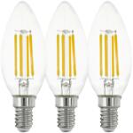 EGLO KÉSZLET 3x LED Izzó VINTAGE C35 E14/4W/230V 2700K - Eglo 12811 12811 (EG12811)