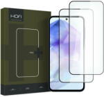 HOFI Folie de protectie Ecran HOFI Glass PRO+ pentru Samsung Galaxy A55 5G A556 / A35 5G A356, Sticla Securizata, Full Glue, Set 2 bucati, 2.5D, Neagra (fol/ec/hof/gl/sga/st/fu/se/25/ne) - vexio
