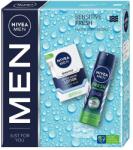Nivea Férfi ajándékkészlet: Nivea Men Sensitive borotválkozás utáni krém, 100 ml + Nivea Fresh Sensation dezodor spray, 150 ml