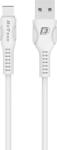 DeTech Кабел за данни DeTech DE-C27C, Type-C, 1.0m, White - 40111 (DE-40111)
