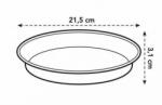Elho Green Basics Saucer 22 cm Soft Magnolia műanyag alátét