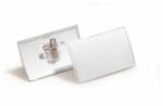 Durable Etichetă rotundă cu clemă PP + știft, pliabilă cu clic, durabilă, 90x54mm, 25 buc