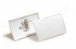 Durable Etichetă rotundă cu clemă PP + știft, pliabilă durabilă, 75x40mm, 25 buc