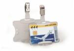 Durable Etichetă card plastic deschisă cu clemă DURABLE 85x54mm 25 buc
