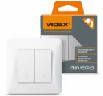 Videx Csillárkapcsoló , dupla váltókapcsoló , fehér , süllyesztett , Videx , BINERA (5380)