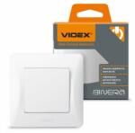 Videx 1-es kapcsoló , süllyesztett , egypólusú kapcsoló , fehér színű , VIDEX , BINERA (5381)