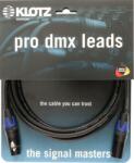 KLOTZ OT2000 cablu DMX ultra flexibil XLR 5p mum/dad negru (3 pini conectați) Neutrik - 3m (LX2-5X2N2-03.0)