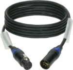 KLOTZ OT206YS cablu DMX dublu ecranat XLR 5p mum/dad negru (3 pini conectați) Neutrik - 1, 5m (PD3-5XM22A001.5)