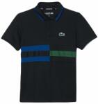 Lacoste Tricouri băieți "Lacoste Striped Ultra-Dry Pique Tennis Polo Shirt - black/blue/green