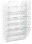 Durable Prospektustartó, fali, fekvő, A4, DURABLE "FLEXIPLUS 6", áttetsző (DB1700014401) - papirtar