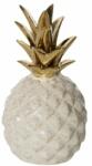 Eurofirany Darla ananász kerámia figura Krémszín/arany 9x9x16 cm