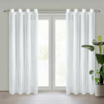 EUROFIRANY Tina fényáteresztő függöny Fehér 140x270 cm - homeandstyle - 7 831 Ft