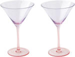 Easy Life Nuova R2S Cocktail üvegpohárszett 2 db-os, színes, 270ml, dobozban, lila-piros, Rainbow
