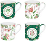 Easy Life Porcelán bögreszett 4db-os, 300ml, dobozban, Botanic Chic