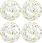 Easy Life Birds Melody porcelán 4db-os desszerttányér szett 19cm díszdobozban (R0924-BIME)