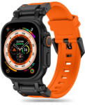 Tech-Protect Delta Pro, Apple Watch óraszíj (42 / 44 / 45 / 49 mm) narancssárga - fekete (ipro-854866)