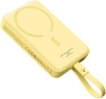 Baseus Magnetic Mini MagSafe Powerbank 10000mAh 30W külső akkumulátor + USB-C kábel - sárga
