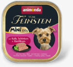 Animonda Vom Feinsten Adult Mini mit Kalb, Schinken + Basilikum (borjú, sonka, bazsalikom) alutálkás - felnőtt kutyák részére (100g)