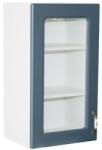 Spectral Mobila Corp superior 40 vitrina cu 1 usa Zebra MDF albastru drept