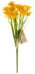 4-Home Buchet de narcise artificiale cu 15 flori, galben, 32 cm