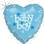 Grabo Felfújható lufi kék szív születés fiú 46cm - Grabo (86601H-P)