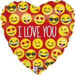 Grabo Felfújható léggömb 46cm Emoji Love - Grabo (36270p)