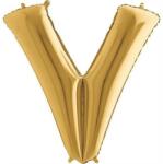 Grabo Felfújható léggömb V betű arany 102 cm - Grabo (412G-P)