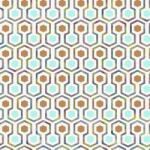 Noma Noordwand Tapet „Good Vibes Hexagon Pattern, verde și portocaliu (440446)
