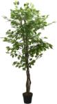 vidaXL Arbore ficus artificial 378 de frunze 80 cm verde (359015)