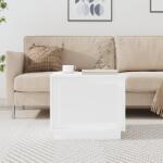 vidaXL Măsuță de cafea, alb extralucios, 51x50x44 cm, lemn prelucrat (819870) - comfy Masa de cafea