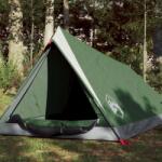 vidaXL Cort de camping 2 persoane, verde, 200x120x88/62 cm, tafta 185T (94362) Cort