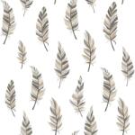 Noma Noordwand Tapet „Urban Friends & Coffee Feathers, alb și argintiu (425311)