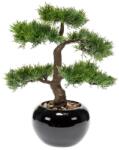 Emerald Cedru artificial bonsai, verde, 34 cm 420003 (414504)