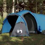 vidaXL Cort de camping 4 persoane albastru, 360x135x105 cm, tafta 185T (94387) Cort