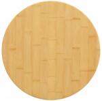 vidaXL Blat de masă, Ø50x4 cm, bambus (352687)