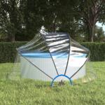 vidaXL Cupolă pentru piscină, 315x158 cm, PVC, rotund (93812) - comfy